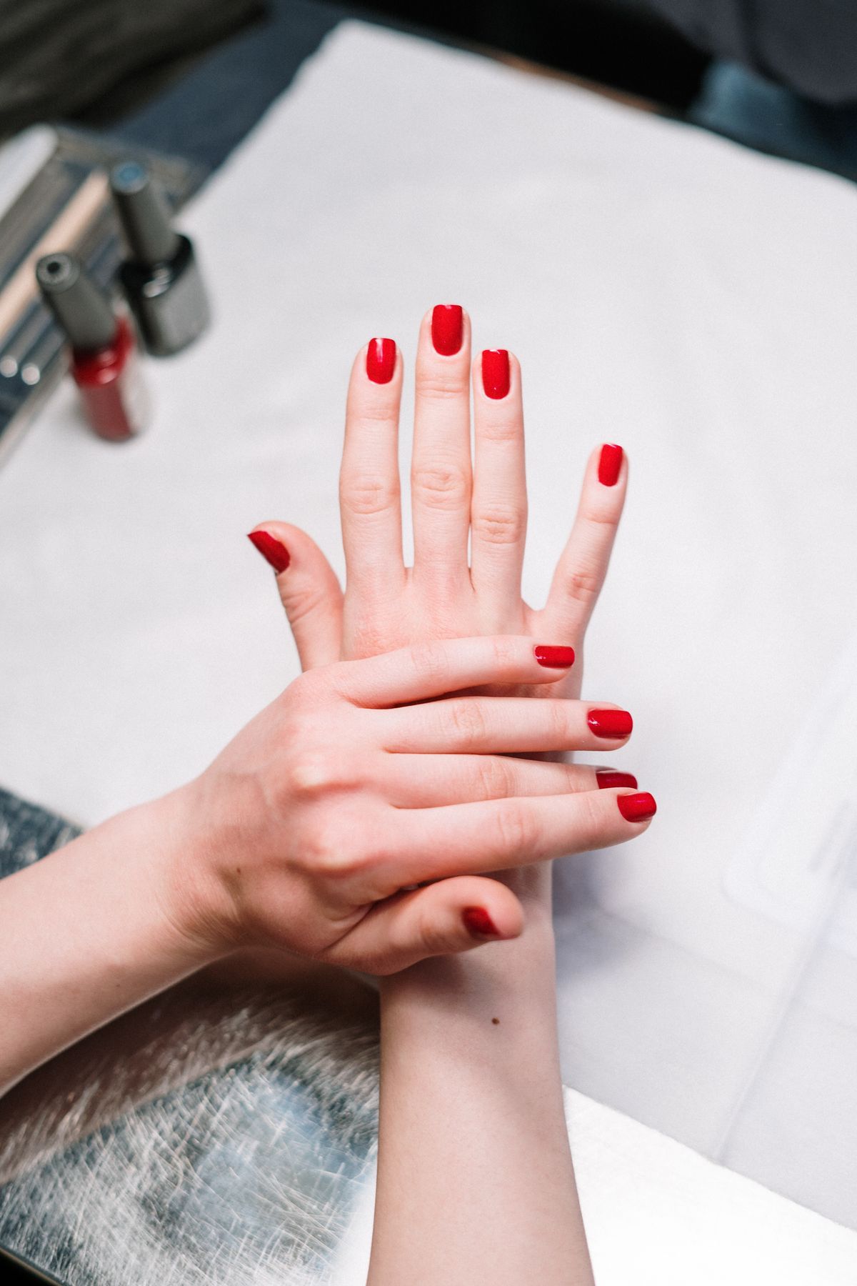 Nail care detail at Blush Nail & Beauty Bar, Sacramento